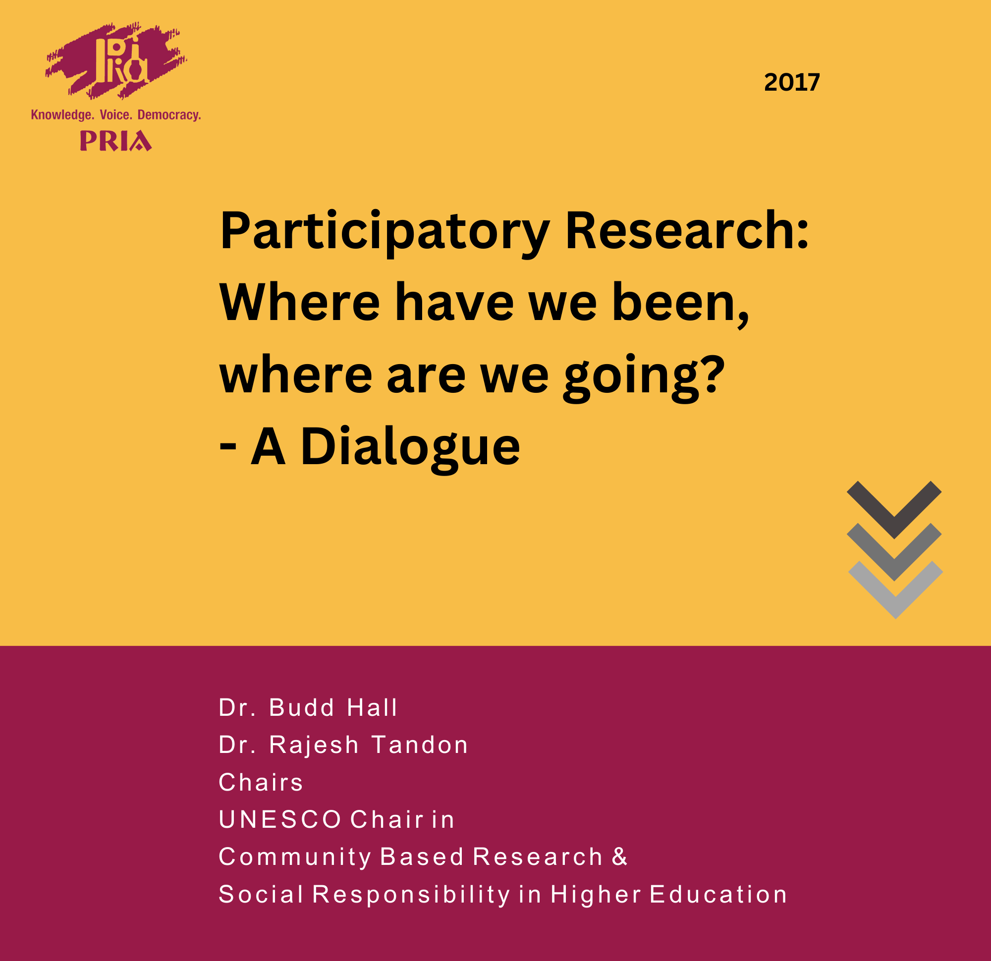 Participatory Research: Where have we been, where are we going? - A Dialogue